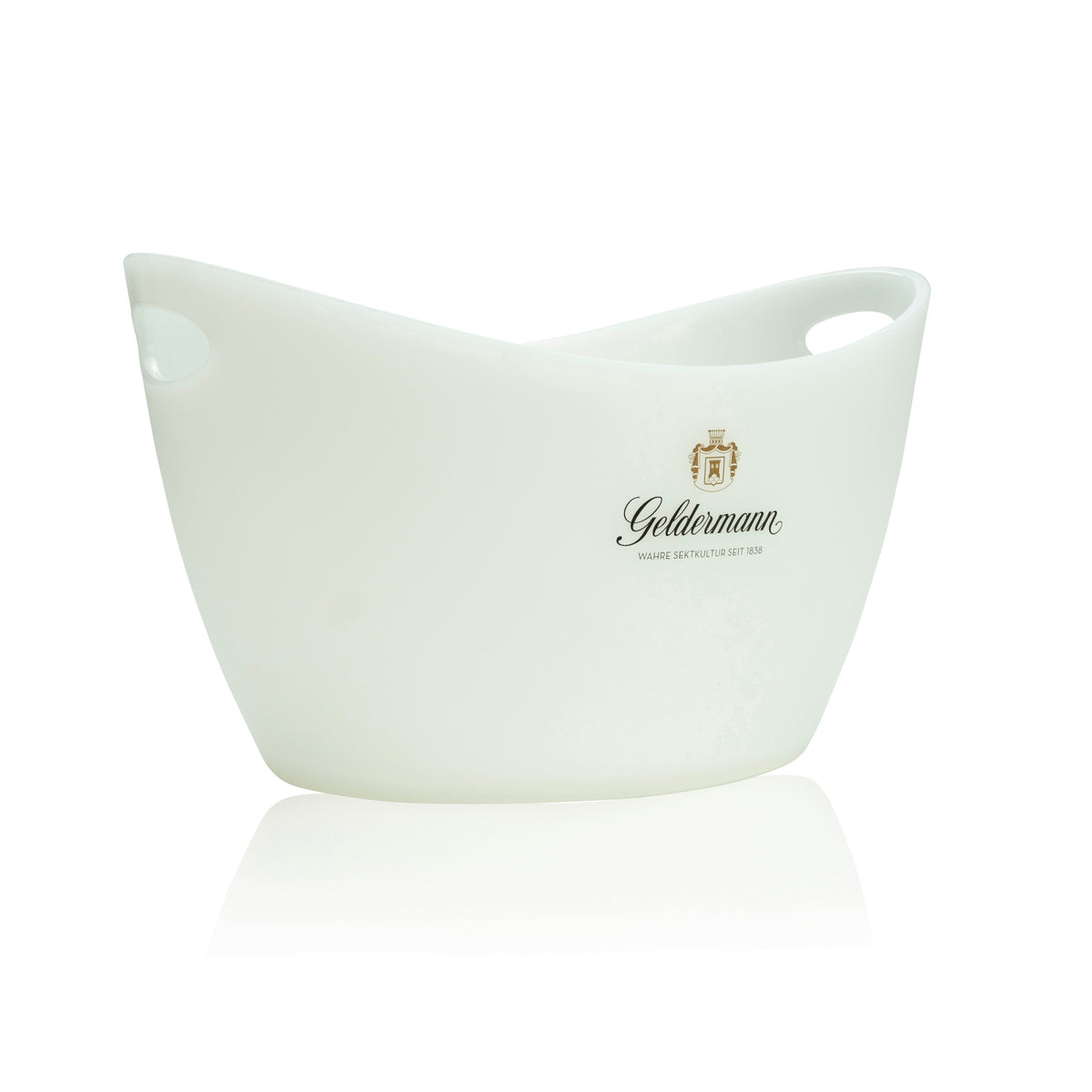 Geldermann Sparkling Wine Bottle Cooler Ice Cube Container Magnum Plastic White – View 2