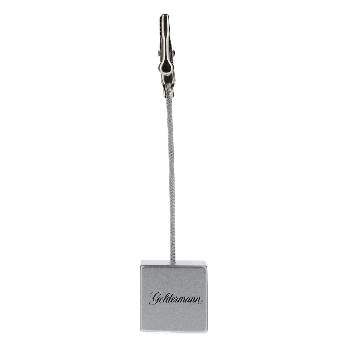 Geldermann Sparkling Wine Table Display Stand, Metal, Silver, Card Holder, Bar – View 2