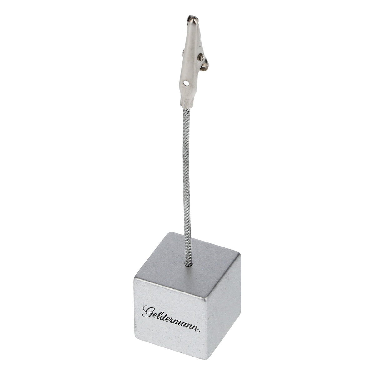 Geldermann Sparkling Wine Table Display Stand, Metal, Silver, Card Holder, Bar – View 3