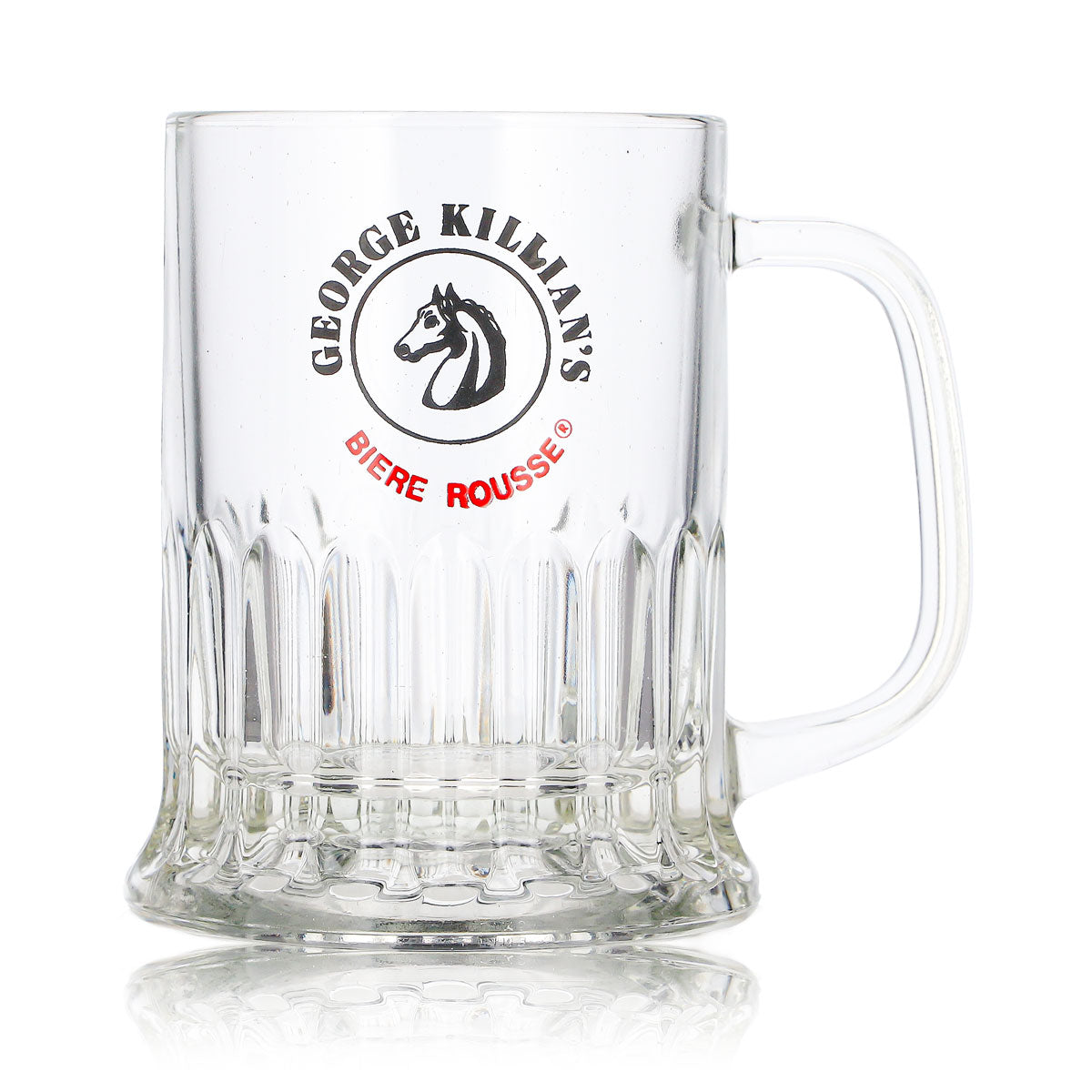 George Killian's Beer Glass Mug, 0.36 L, Rousse Beers, Horse Logo Relief – View 2