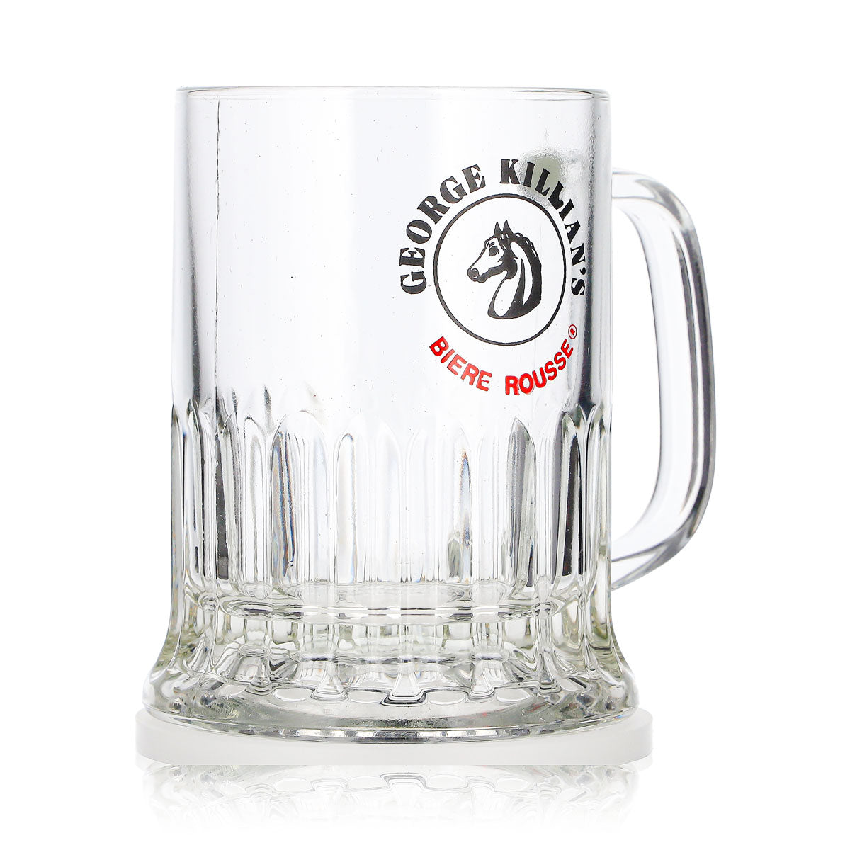 George Killian's Beer Glass Mug, 0.36 L, Rousse Beers, Horse Logo Relief – View 3