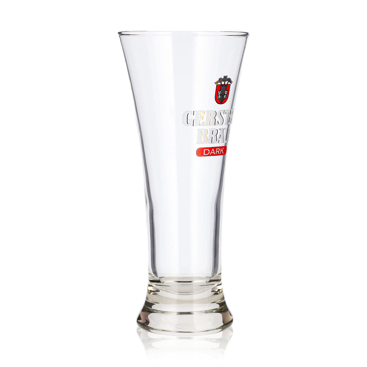 Gerstel Bräu Beer Glass 0.32 L Long Drink, Red Logo, Dark Durabor – View 2