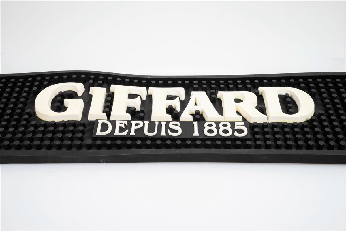 Giffard Mixer Bar Mat Drip Mat Bar Accessories Black with White Lettering – View 3