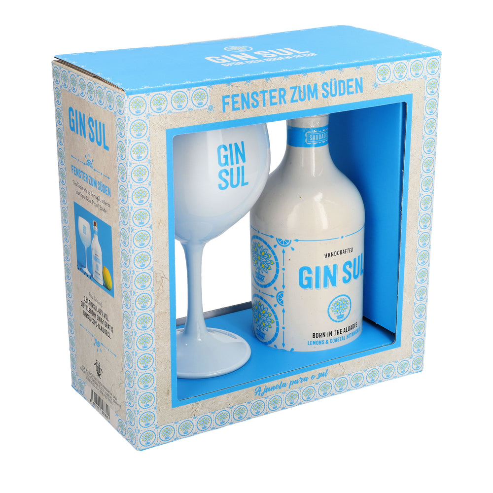 Gin Sul Gift Set "Window to the South" 0.5l 43% vol. + 1x 0.6l Copa glass