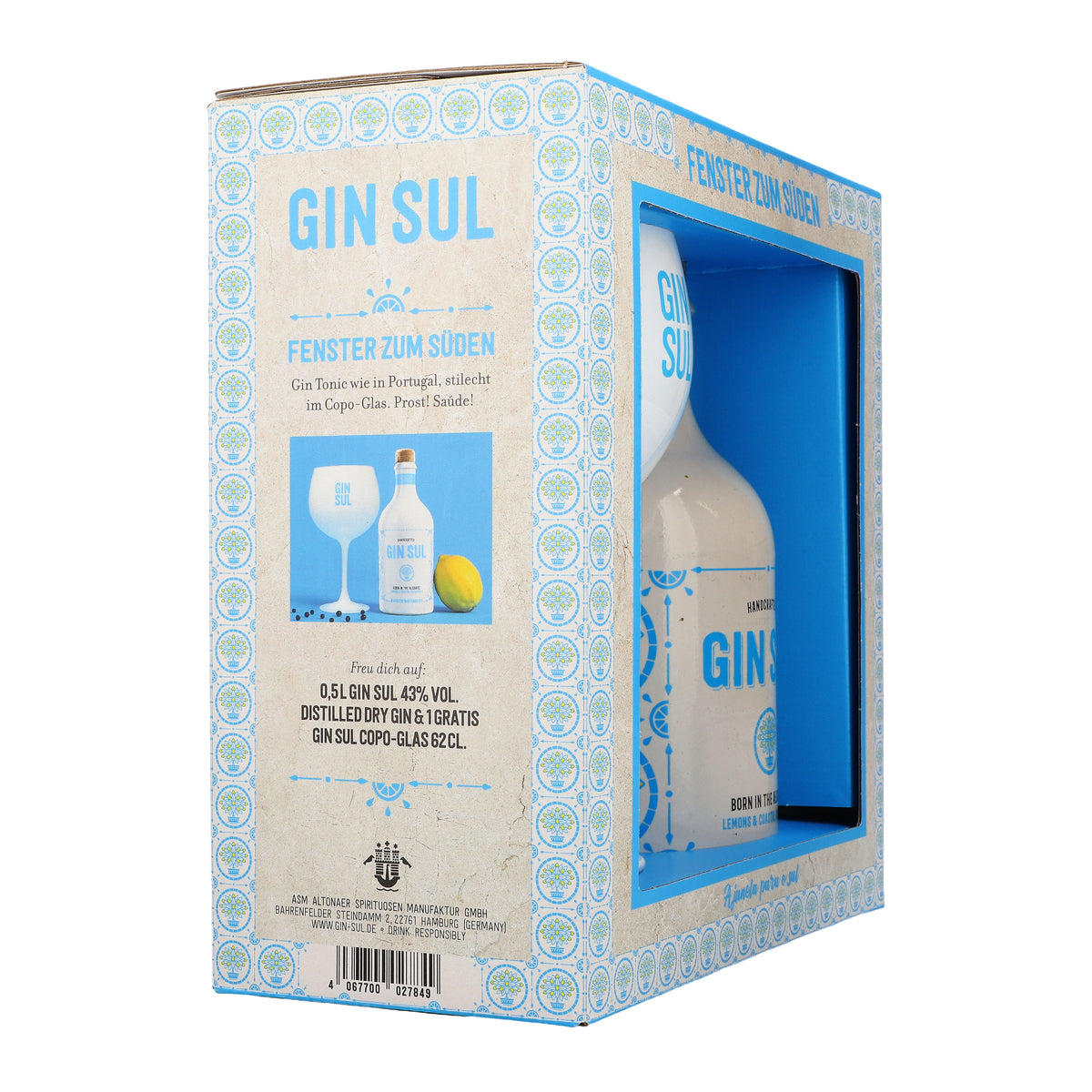 Gin Sul Gift Set "Window to the South" 0.5l 43% vol. + 1x 0.6l Copa glass – View 4