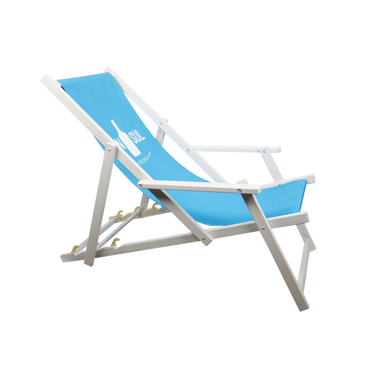 Gin Sul Deck Chair Blue Beach Chair Beach Lounger Seat Stool Lounge Garden Bar – View 2