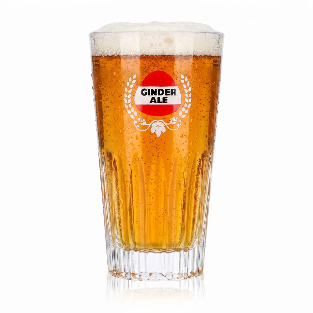 Ginder Ale Beer Glass, 0.31 L, Relief Design