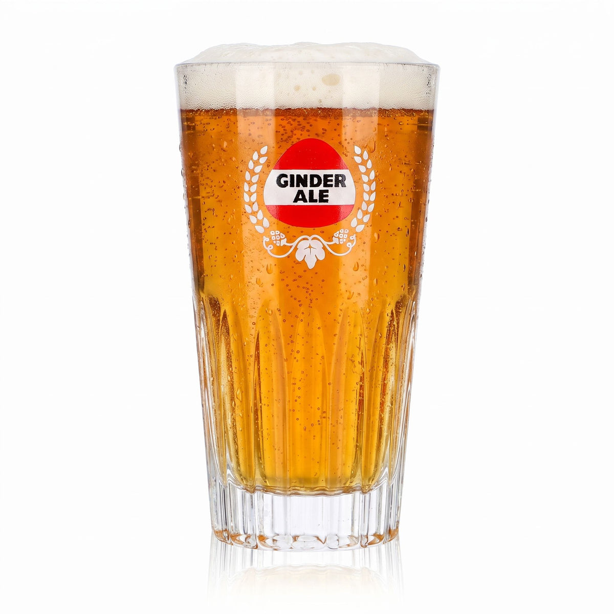 Ginder Ale Beer Glass, 0.31 L, Relief Design