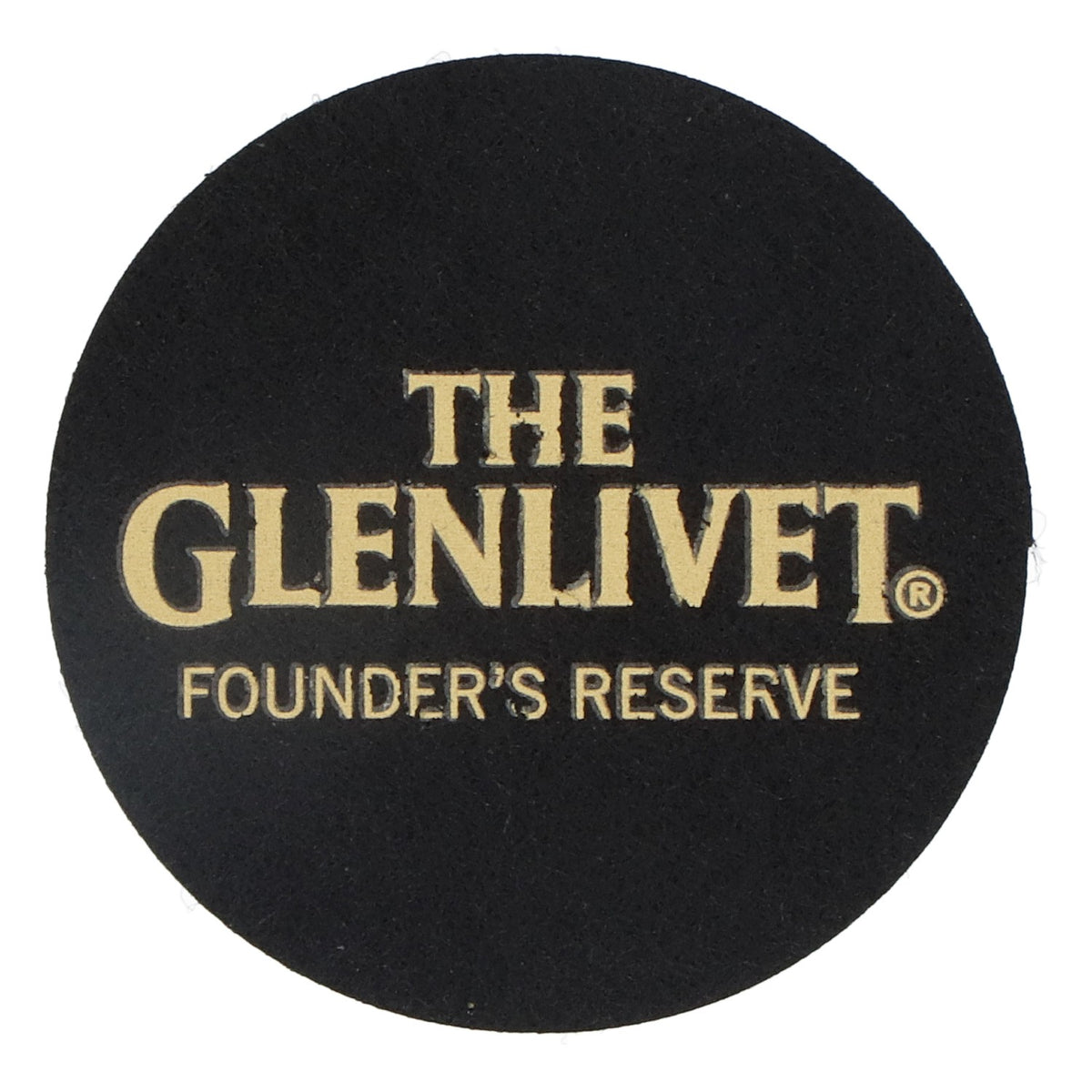 Glenlivet Whiskey Felt Coaster Glass Coaster Black 6.2 cm Diameter "Glenlivet Founders Reserve" – View 2