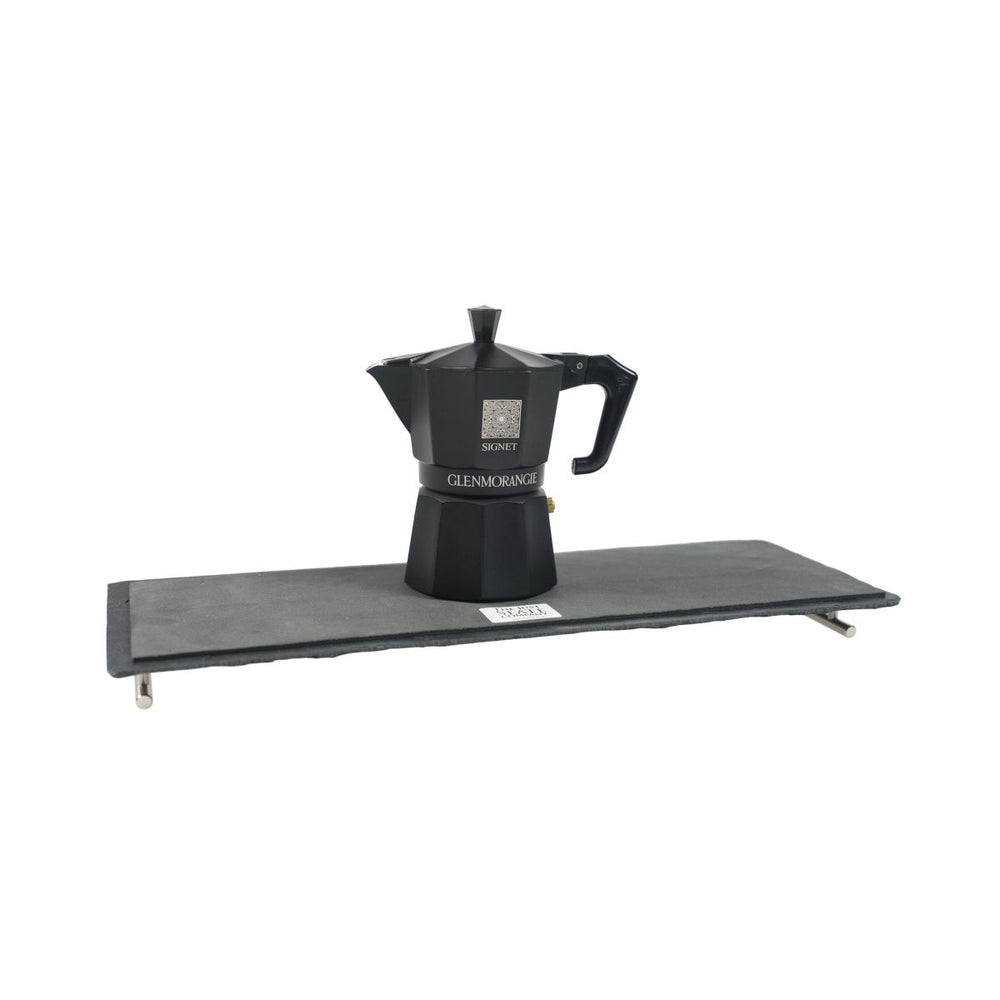 Glenmorangie Espresso Coffee Pot with Slate Tray & Pot Signet Serve