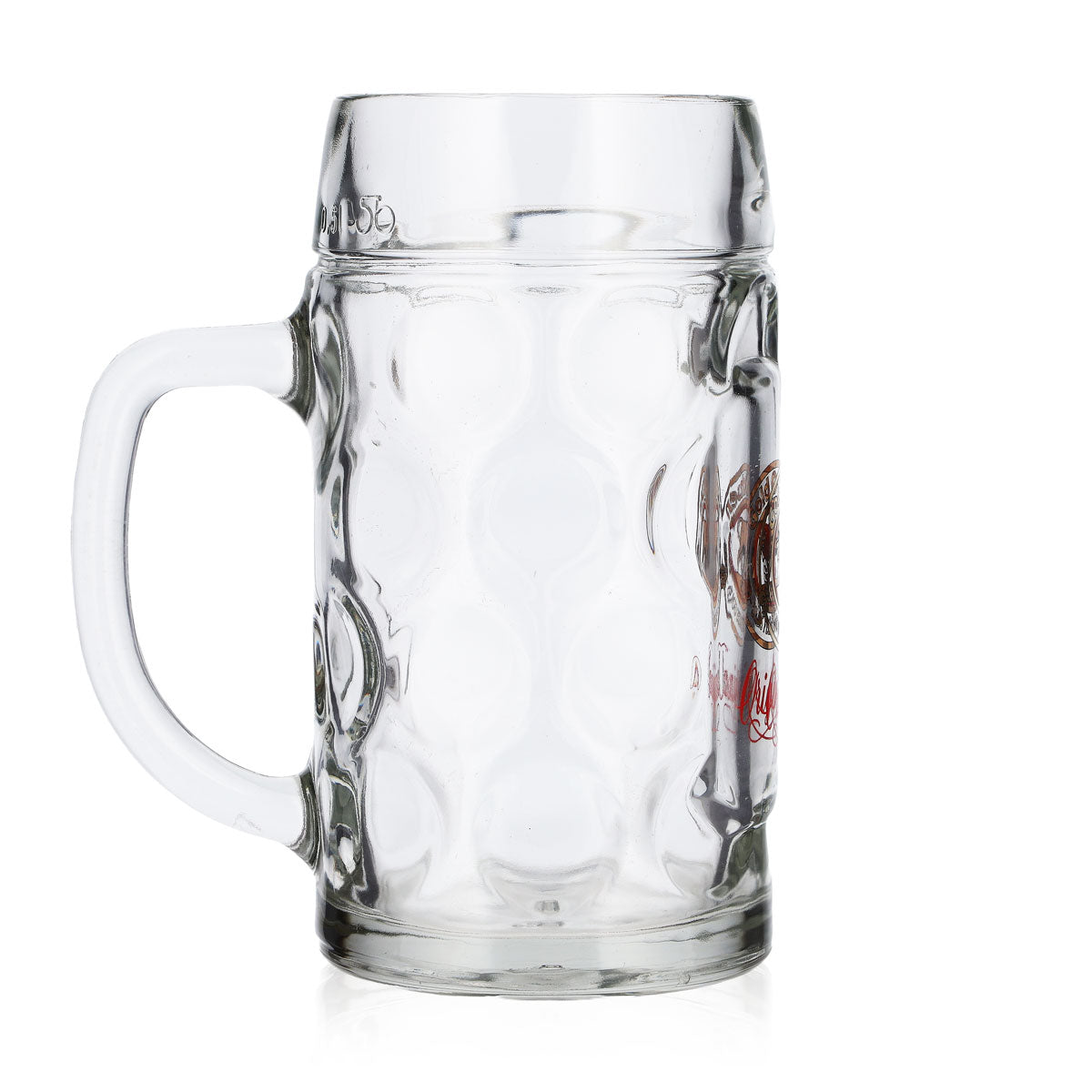 Gold Ochsen Beer Glass, 0.5-liter Mug with Golden Logo – View 3