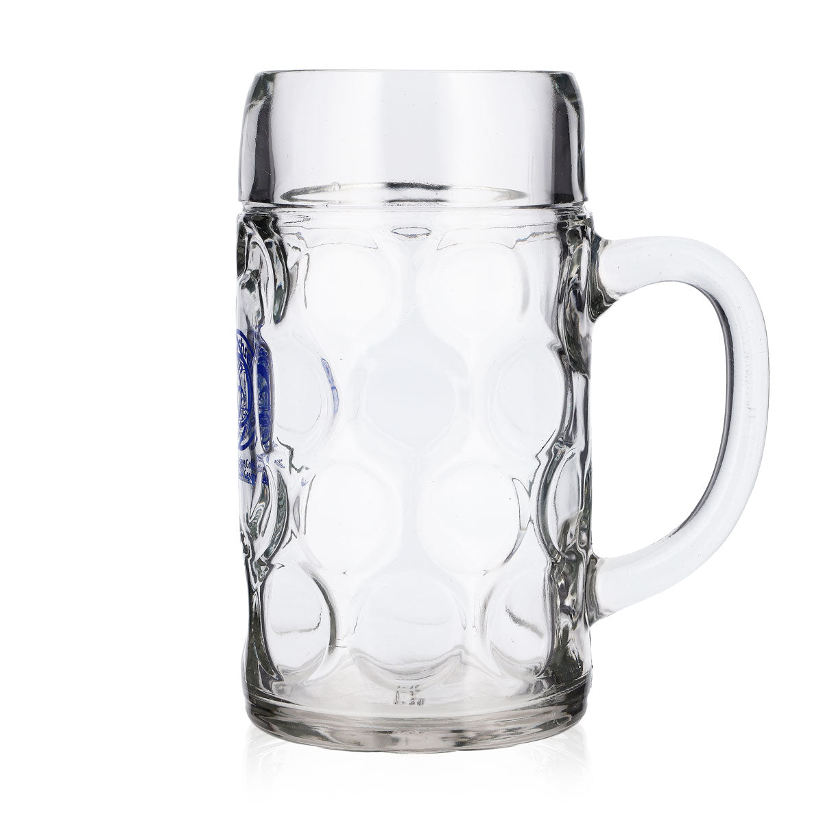 Gold Ochsen Beer Glass, 1-Liter Jug, Blue Logo – View 5