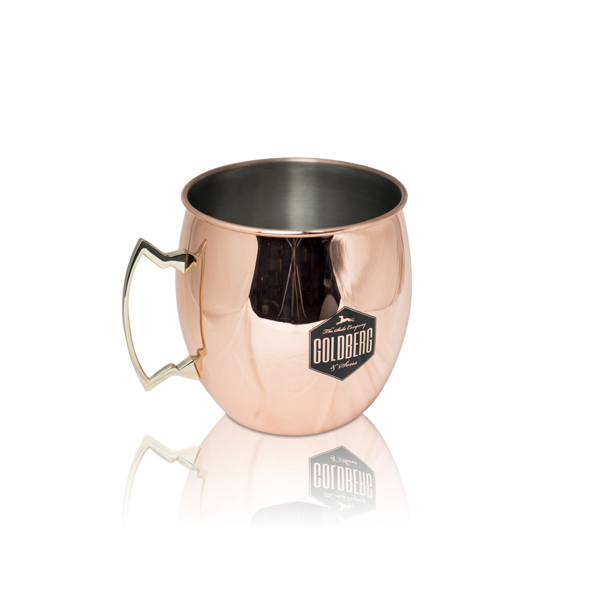 Goldberg Mug 5l Copper Mug XL Stainless Steel Copper Mug Gin Glasses Moscow Mule – View 3