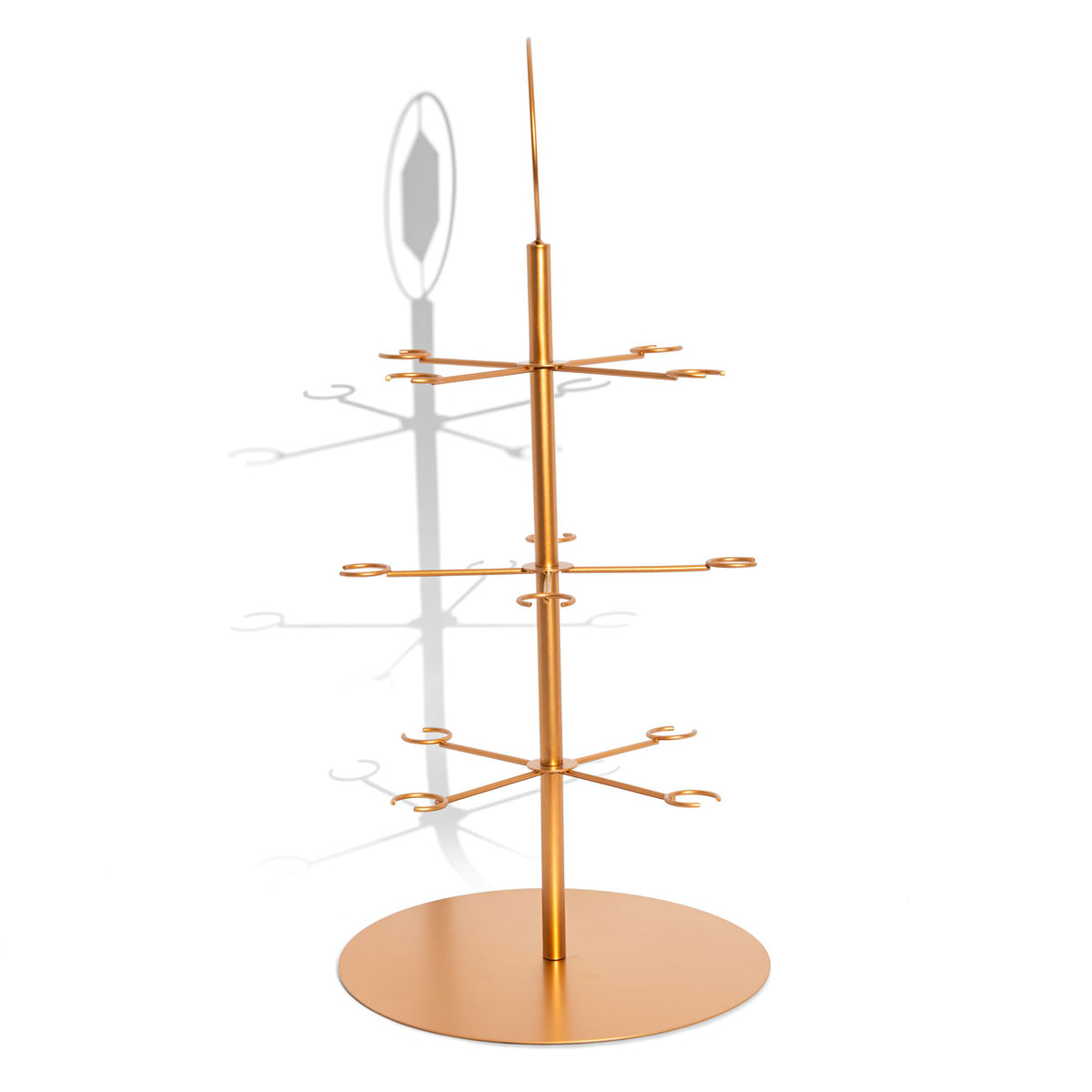 Goldberg Soft Drink Glass Tree Glass Holder Glass Presenter Serving Tree Copper – View 7