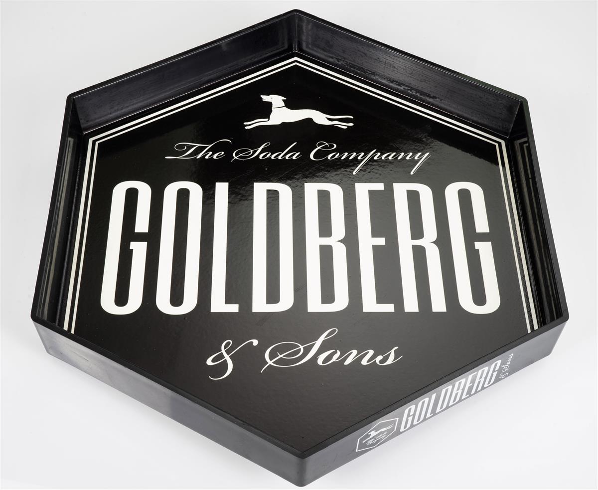 Goldberg Tonic Serving Tray Waiter Gastro Glasses Plastic Black – View 3