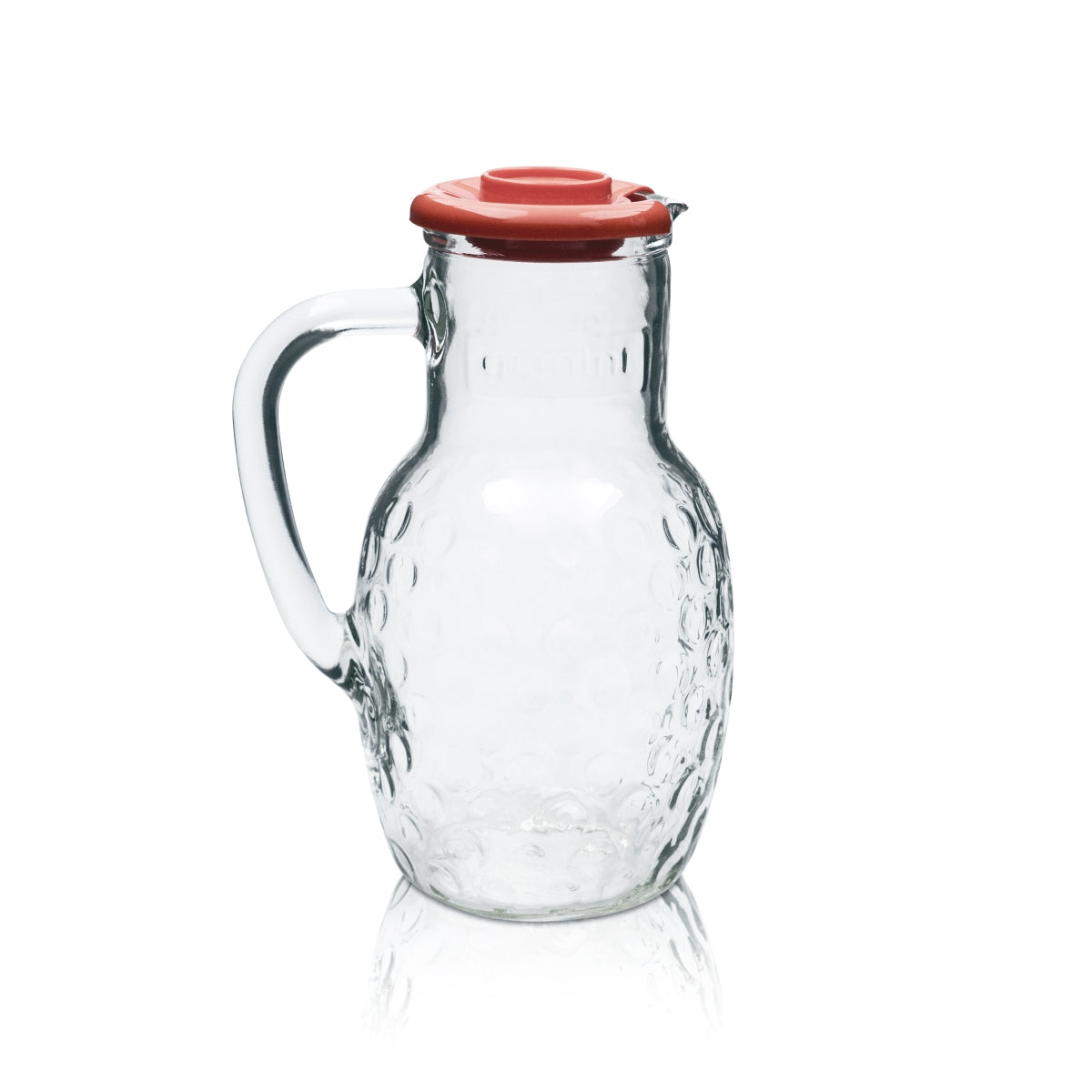 Granini Carafe Jug Glass 1.5l Contoured Relief Lid Juice Water Beverages Catering – View 2