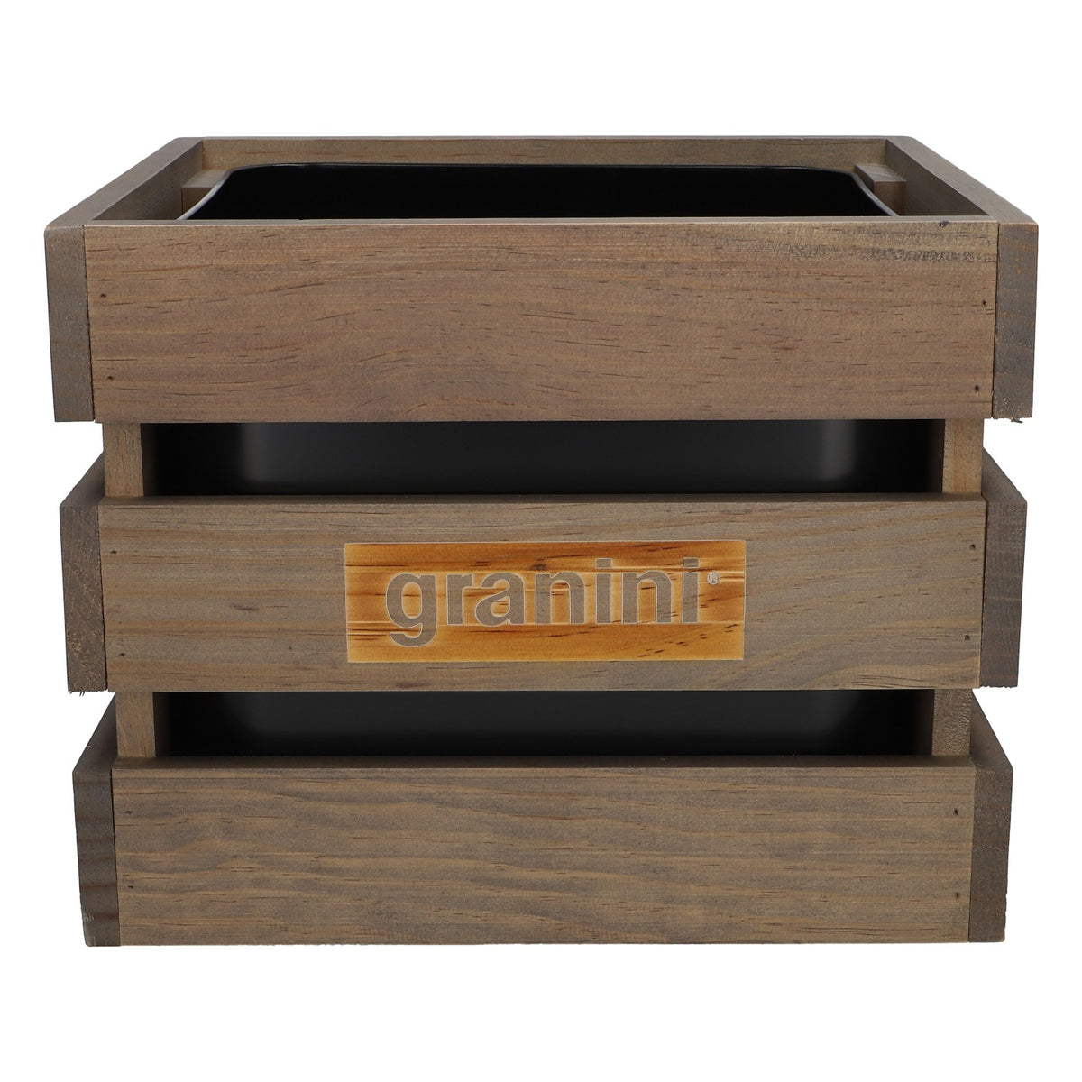 Granini Soft Drink Cooler Ice Cube Container Ice Box 29.5 x 27 x 23 Wooden Box