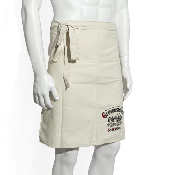 Grevensteine Beer Restaurant Apron Waiter Apron Short Beige Design – View 2
