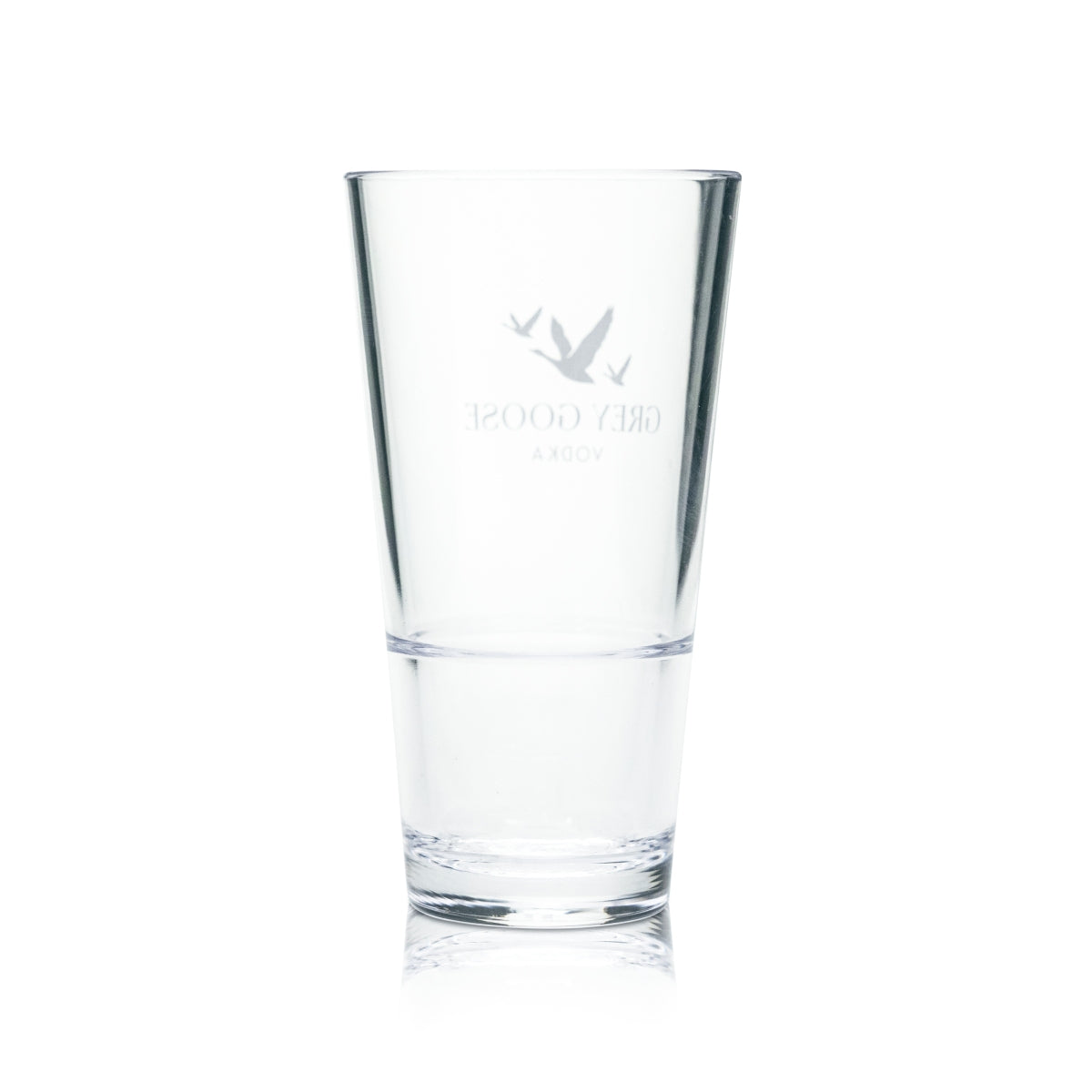 Grey Goose plastic cup, glass, 0.3 l, reusable cup, plastic, calibrated, catering, bar – View 2