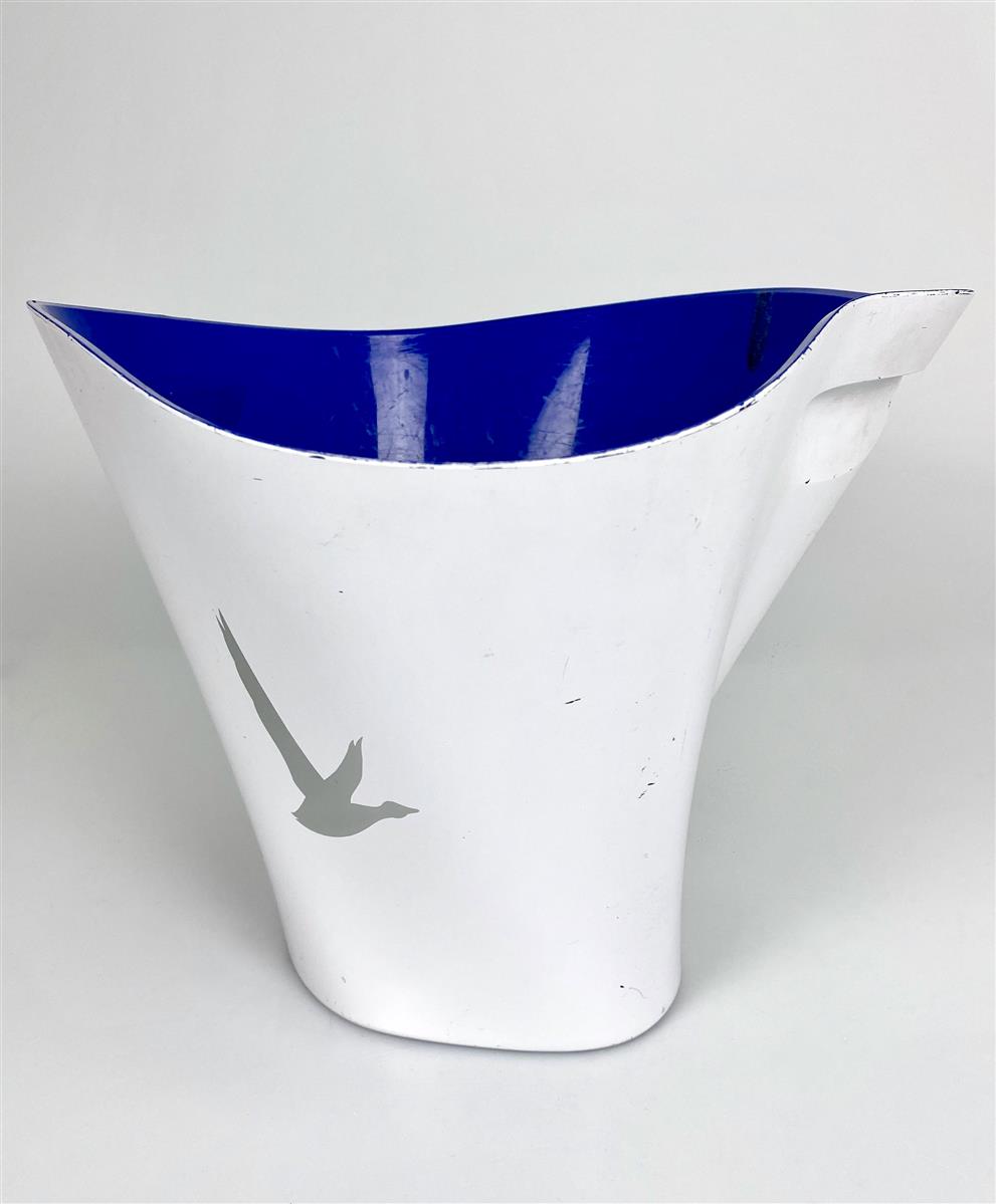 Grey Goose Vodka ice cube tray bottle cooler white blue small used