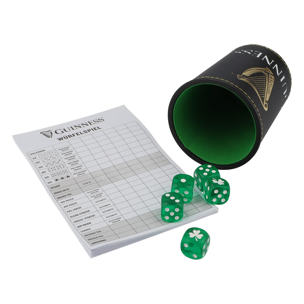 Guinness Beer Dice Game Knobble Cup Game Night Green Dice