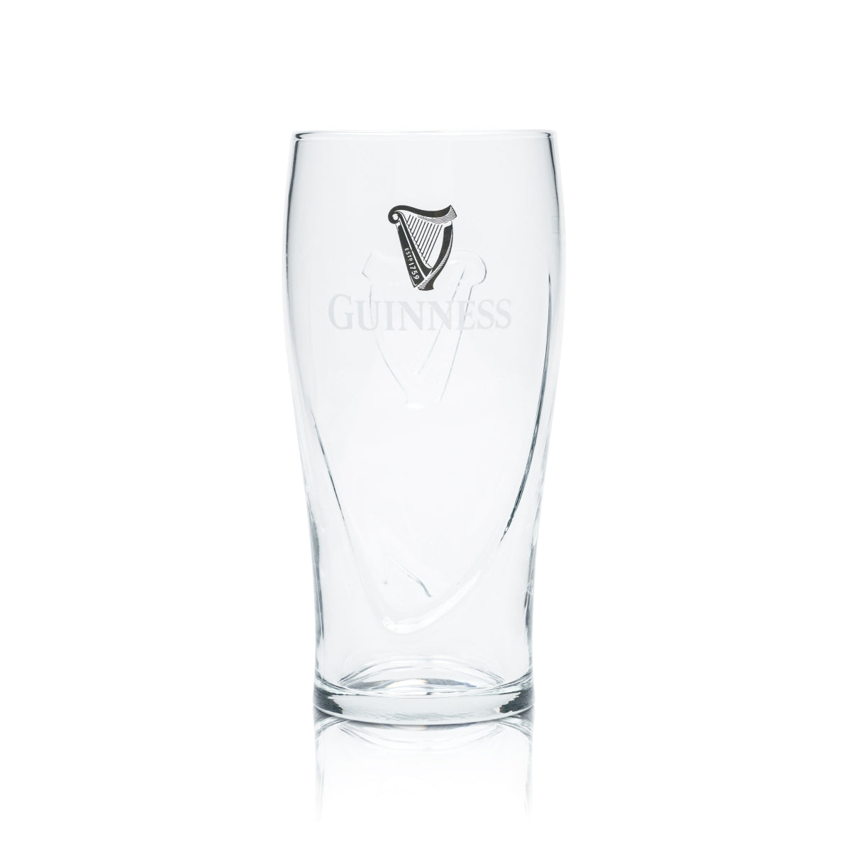 Guinness Glasses, Set of 6, 0.5 L Gravity Pint Glass with Harp Relief, Irish Stout – View 3