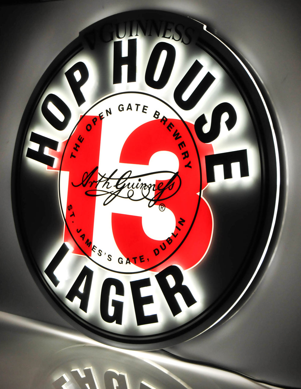 Guinness neon sign Hop House LED wall sign wall plaque Illumi Bar Pub UK