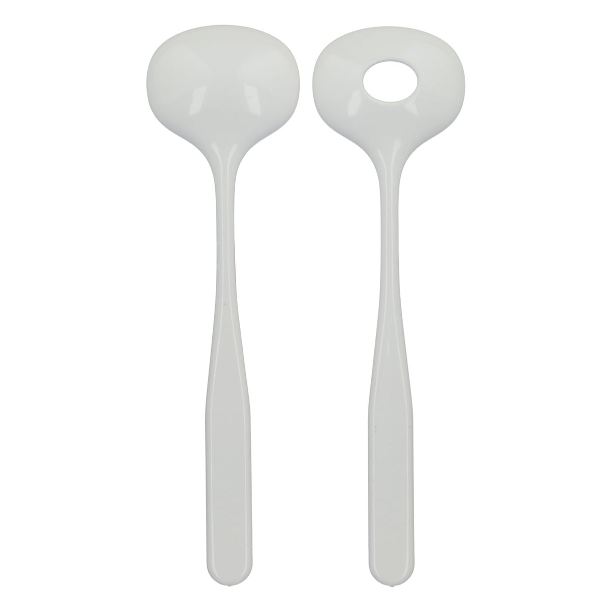 Guzzini "Vintage" Salad Servers, Red/White Plastic, 2-Piece Set – View 3