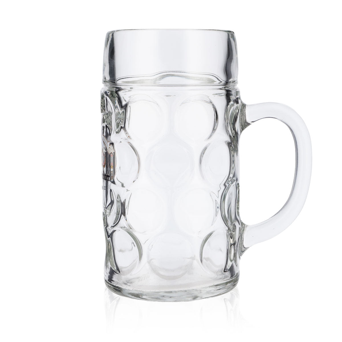 Hacker Pschorr beer glass 1l beer mug beer stein beer tankard small logo Munich – View 5