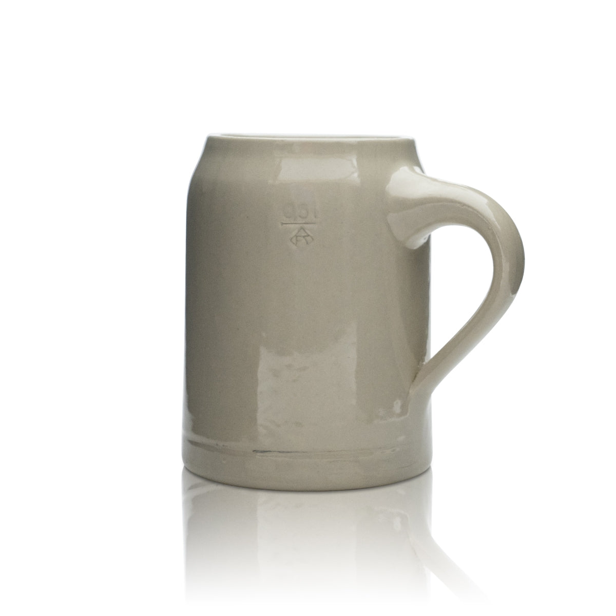 Hacker Pschorr beer mug glass 0.5 l clay tankard Seidel glasses catering Munich brewery – View 3