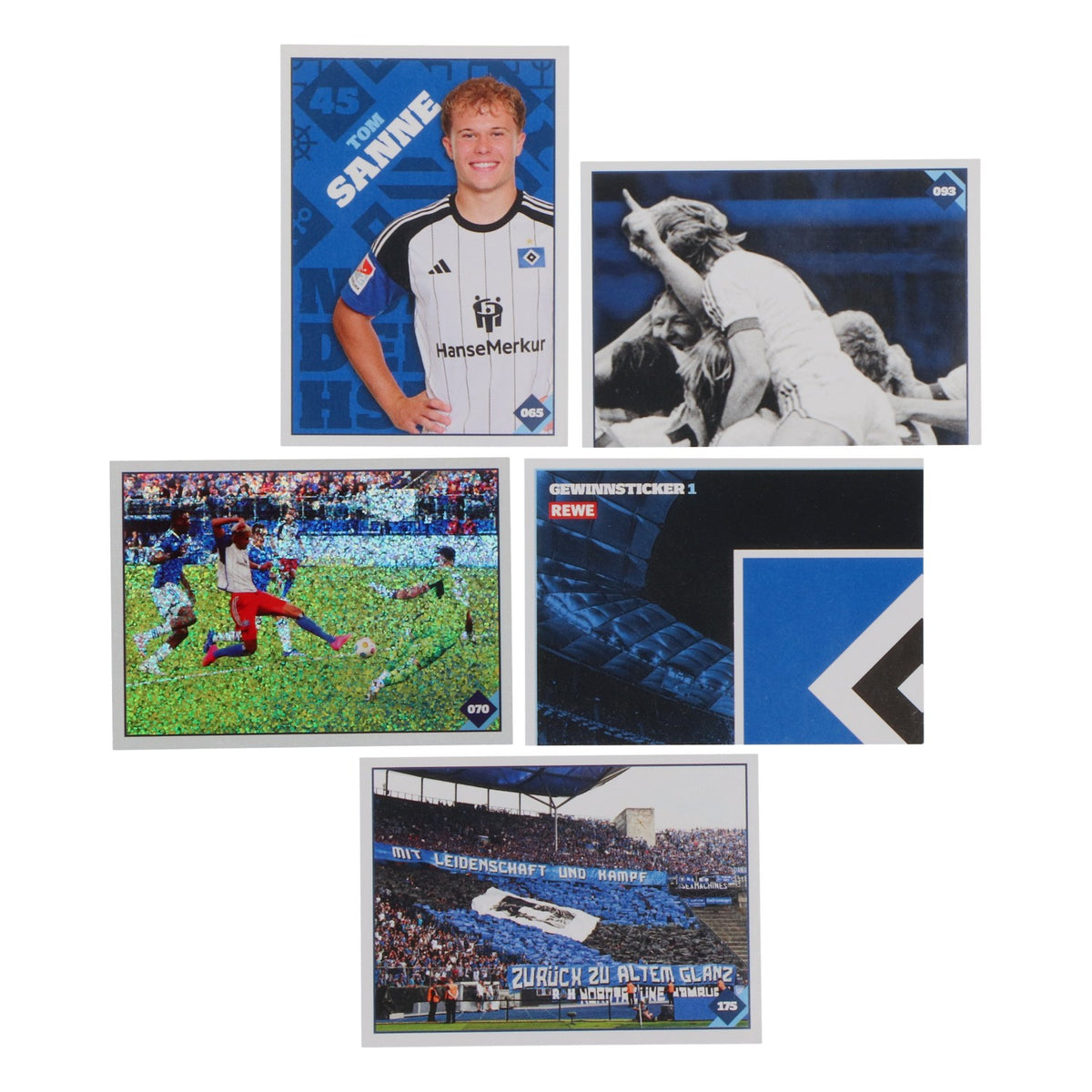 Hamburger SV Sticker Star 5 sticker pack REWE "Only HSV" 2024 – View 3