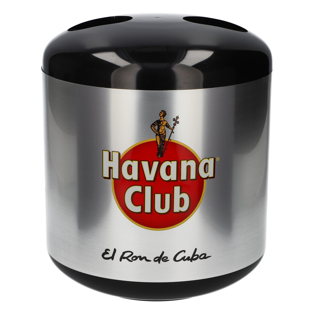 Havana Club Rum Bottle Cooler "El Rom de Cuba" (New) Plastic, Silver