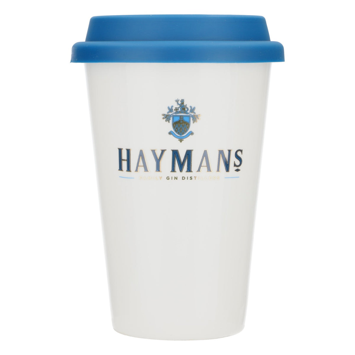 Hayman Gin Ceramic Mug 0.41l Coffee Mug Gin Mug Blue Lid