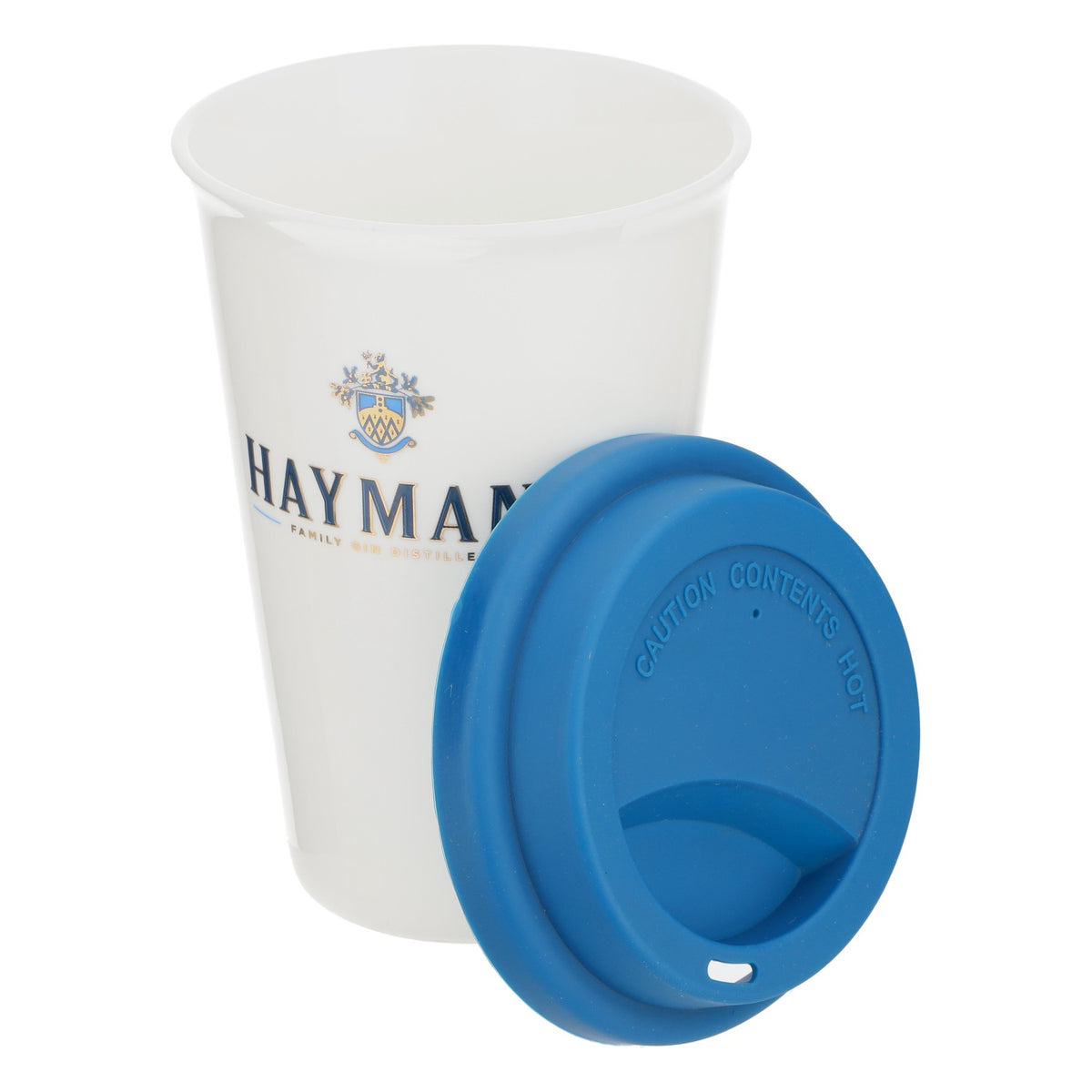 Hayman Gin Ceramic Mug 0.41l Coffee Mug Gin Mug Blue Lid – View 5