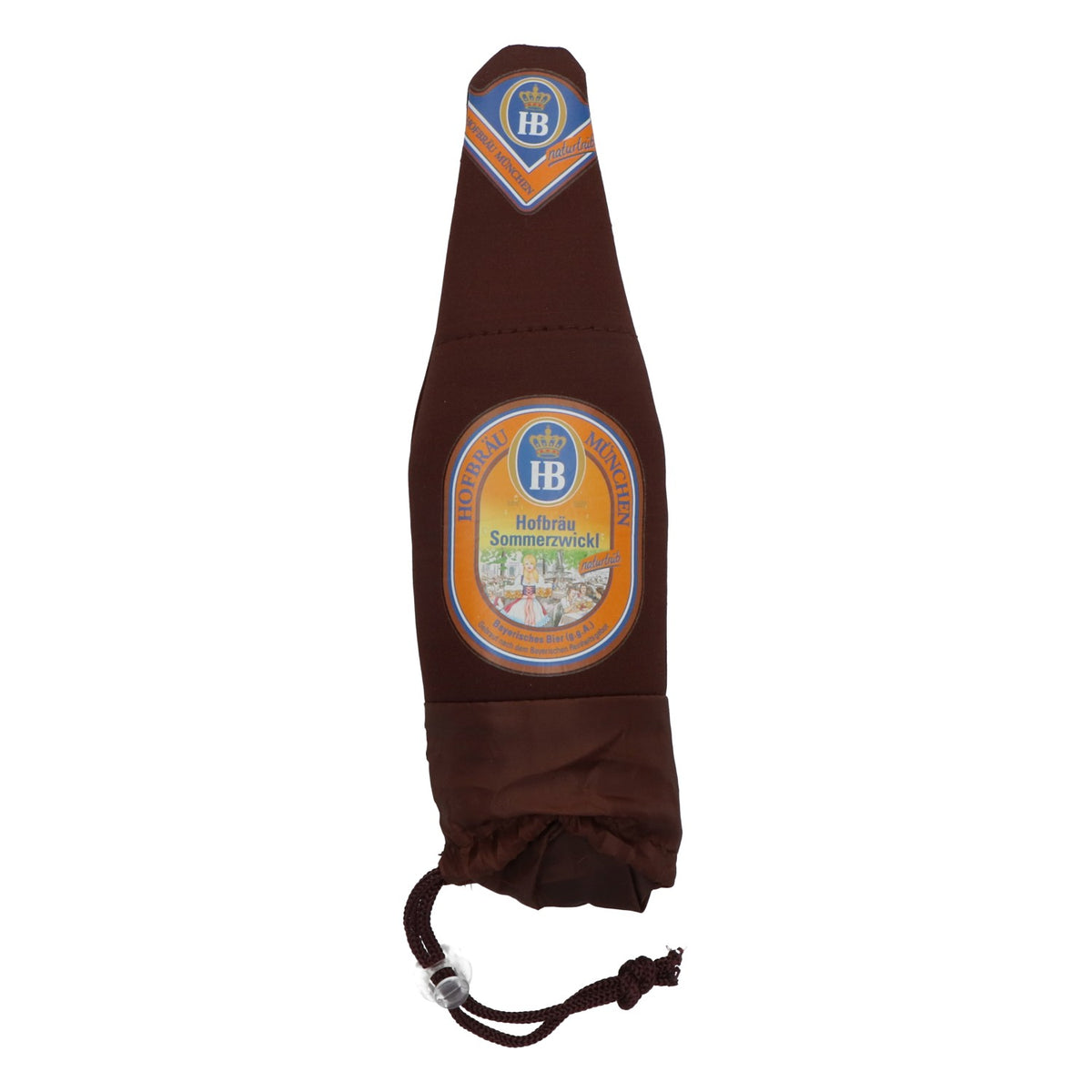 HB Munich Beer Bag, Foldable, Beer Bottle Shape, "I mog Di," Heart, Gift, Bavaria – View 3