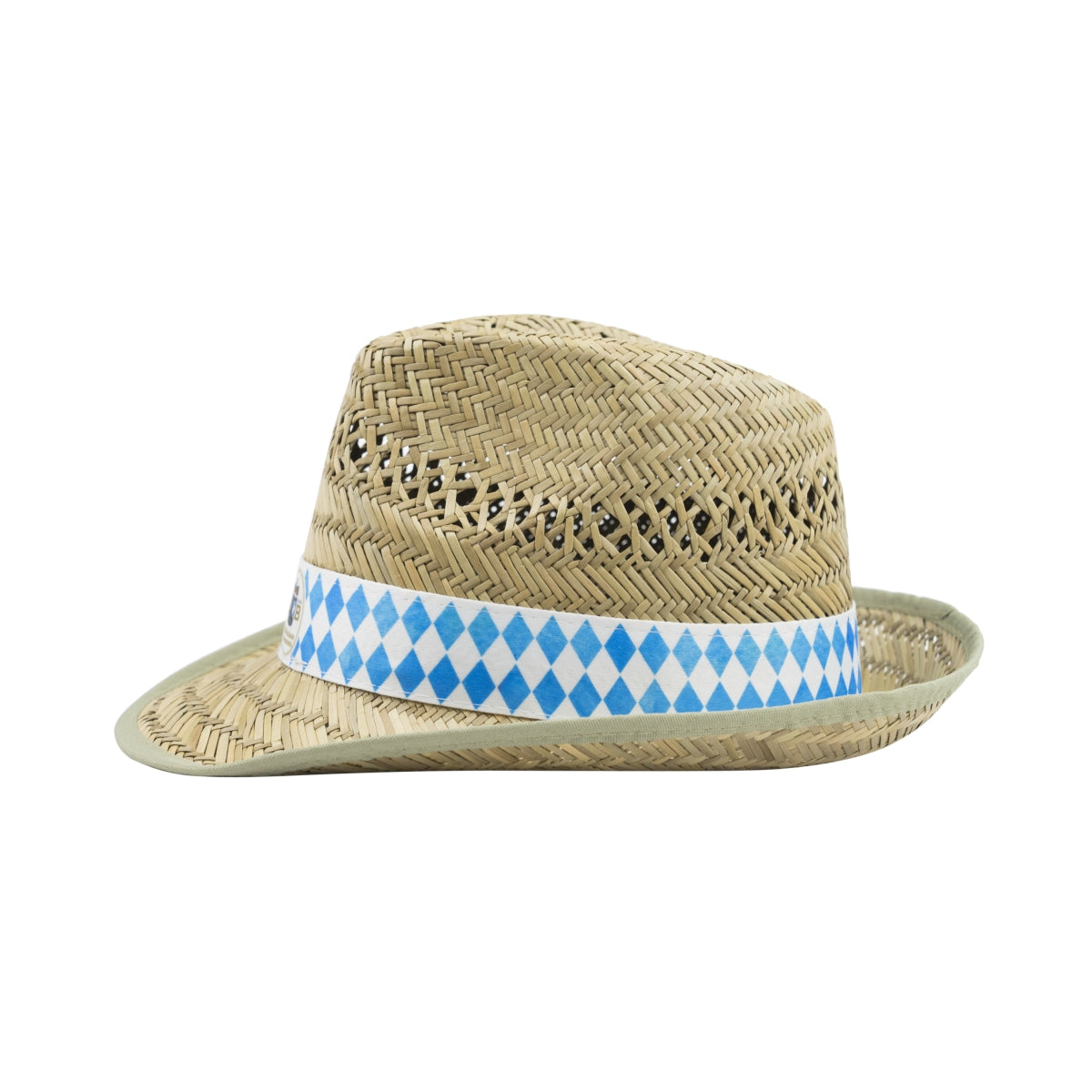 HB Traunstein Straw Hat Cap One Size Bavarian Folk Festival Sun Hat – View 3