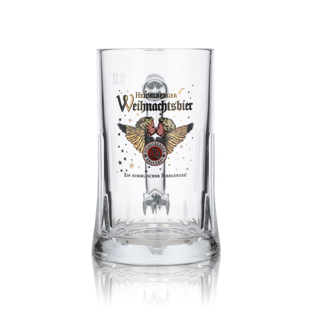 Heidelberg Brewery Glass 0.3l Beer Mug Christmas Beer Tankard Seidel Glasses