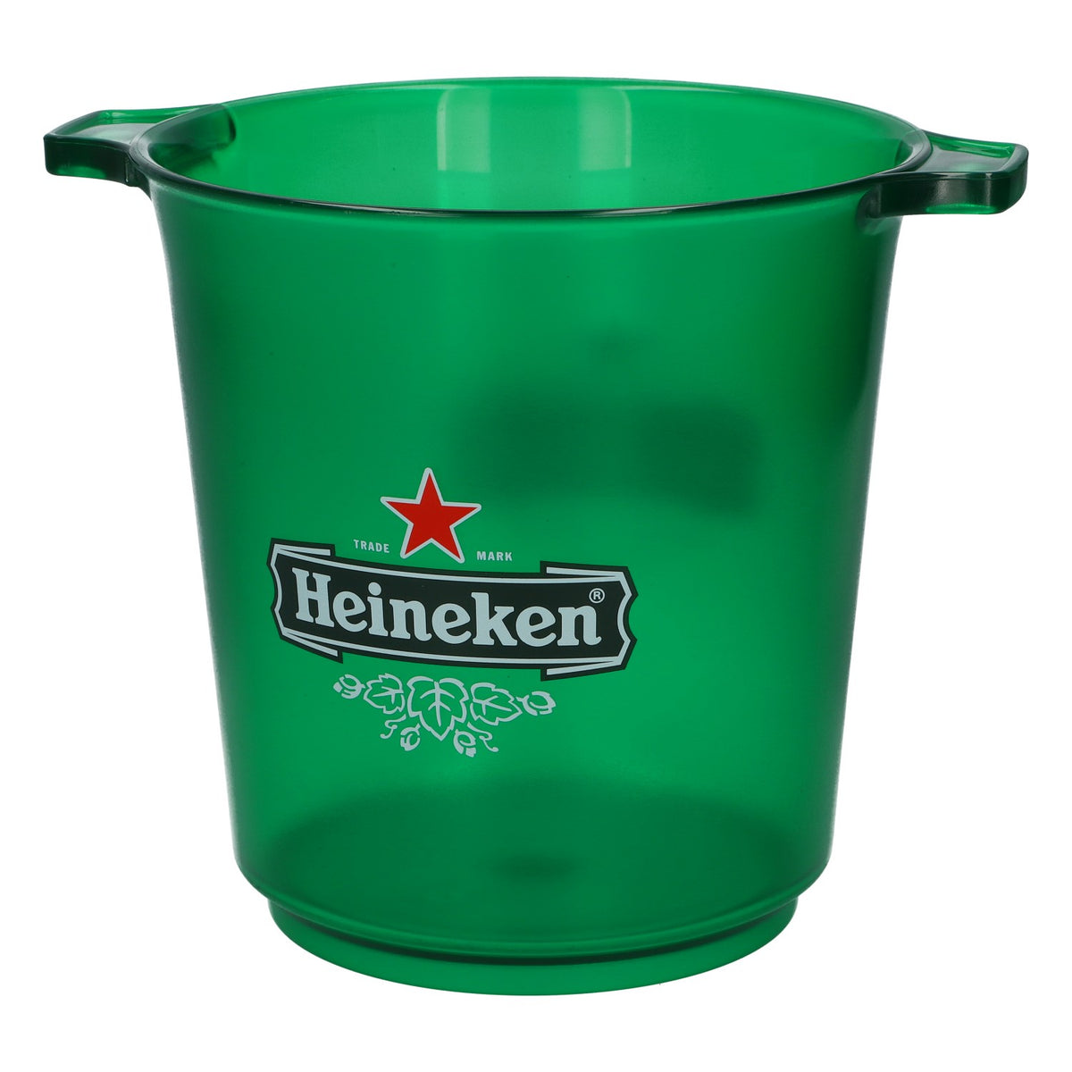 Heineken Beer Acrylic Bottle Cooler, Green, Round, Original Ice Cooler, Party