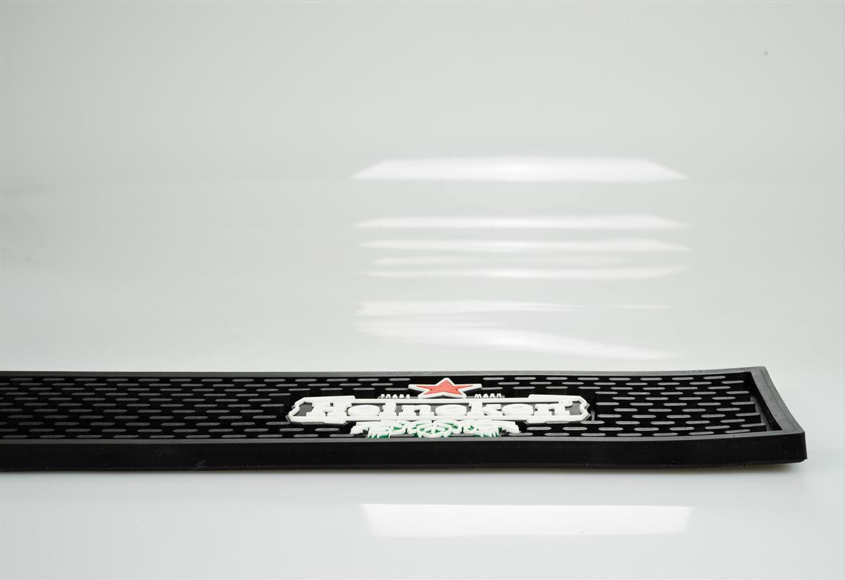 Heineken Beer Bar Mat Drip Mat Bar Accessories Black – View 3