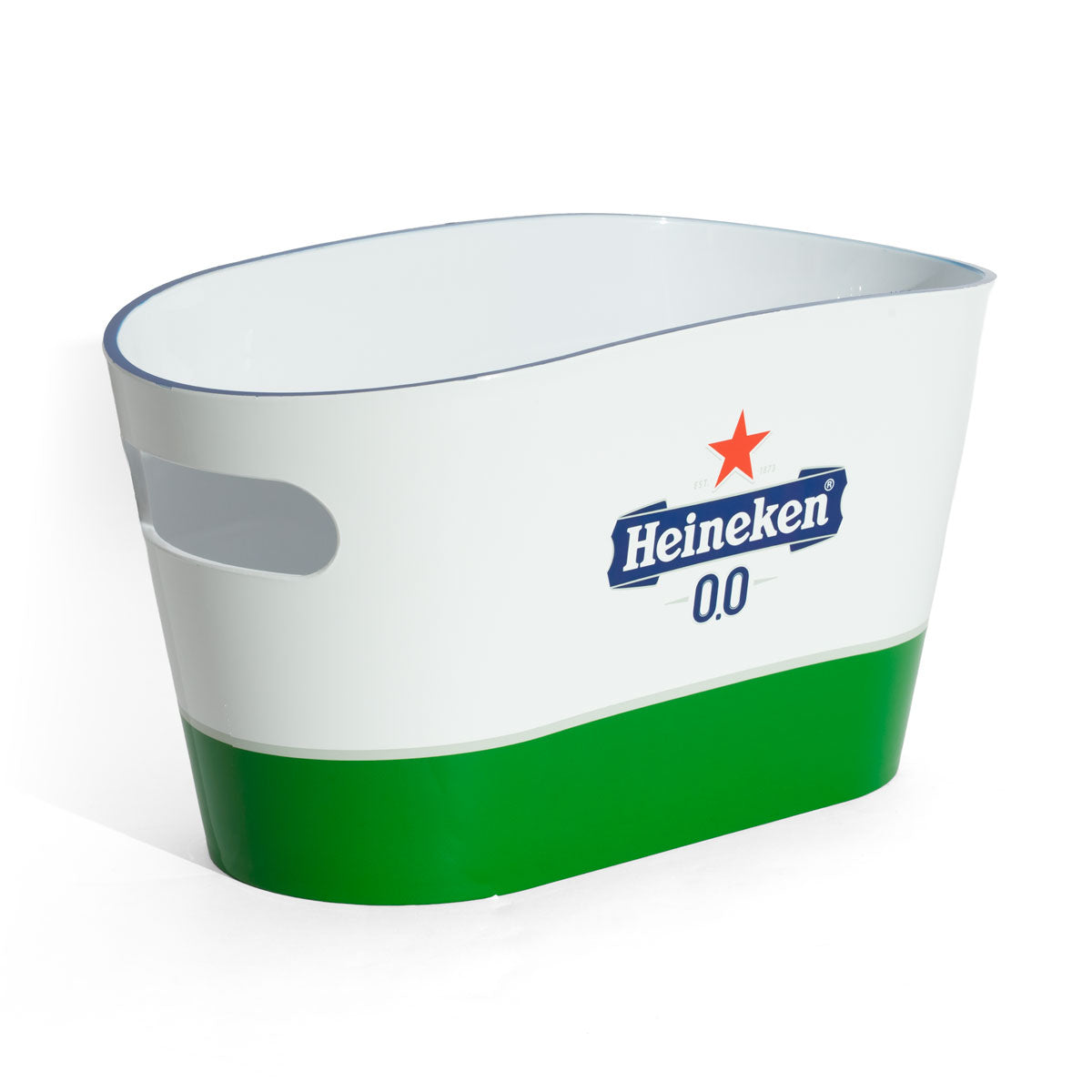 Heineken Beer Cooler Bottle Cooler Ice Box Ice Cube Tray Icecube Alcohol-Free "0.0" White/Green – View 3