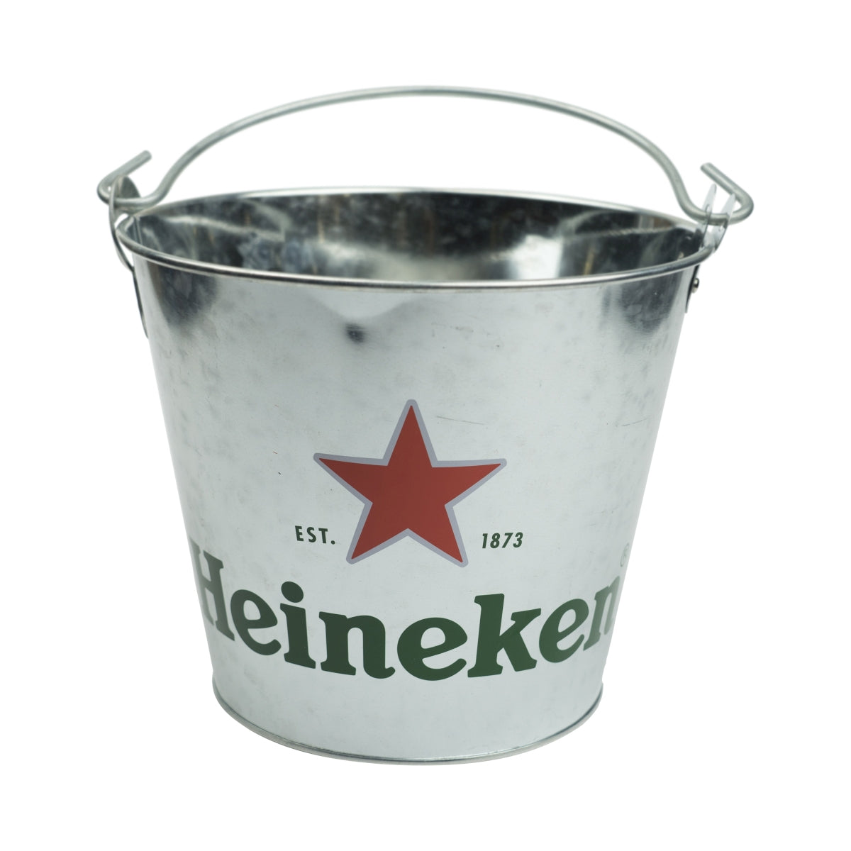 Heineken Beer Cooler Metal Bucket Silver