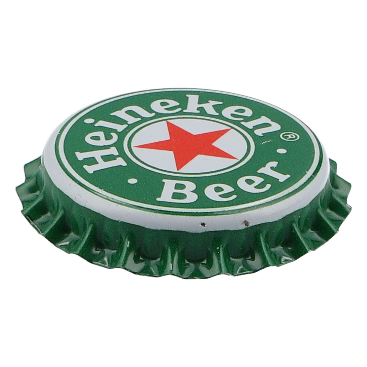 Heineken Beer Magnet, Green Metal Bottle Cap Fridge Magnet – View 3
