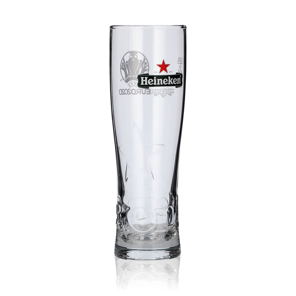 Heineken beer glass 0.25 l EURO 2020 Star Relief Glass glasses special edition