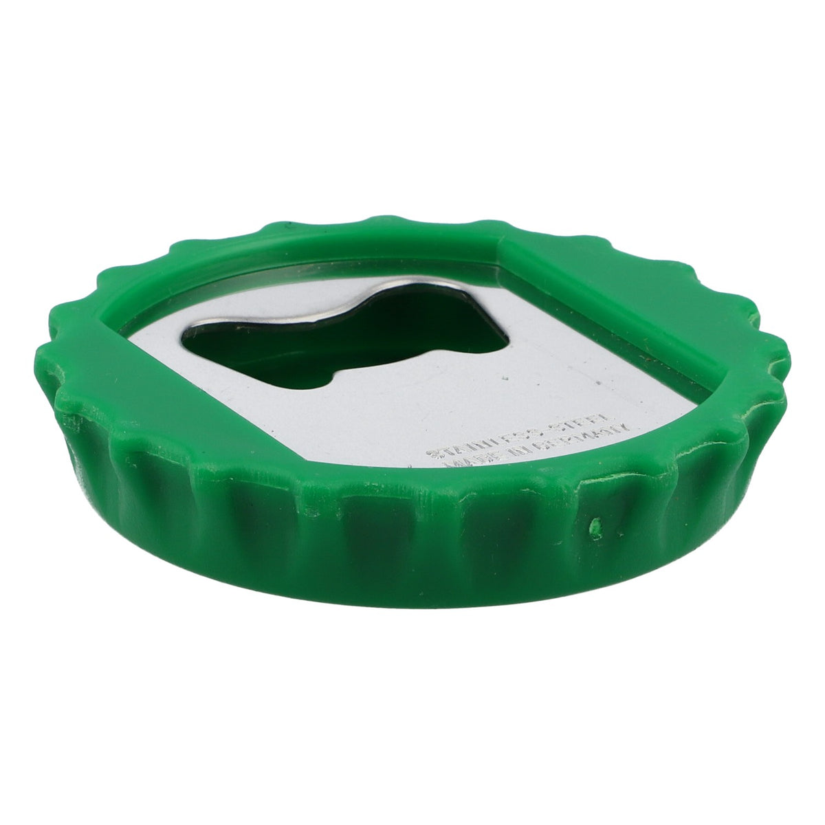 Heineken Bottle Opener, Cap Lifter, Crown Cap, Green, Plastic, Stainless Steel – View 2