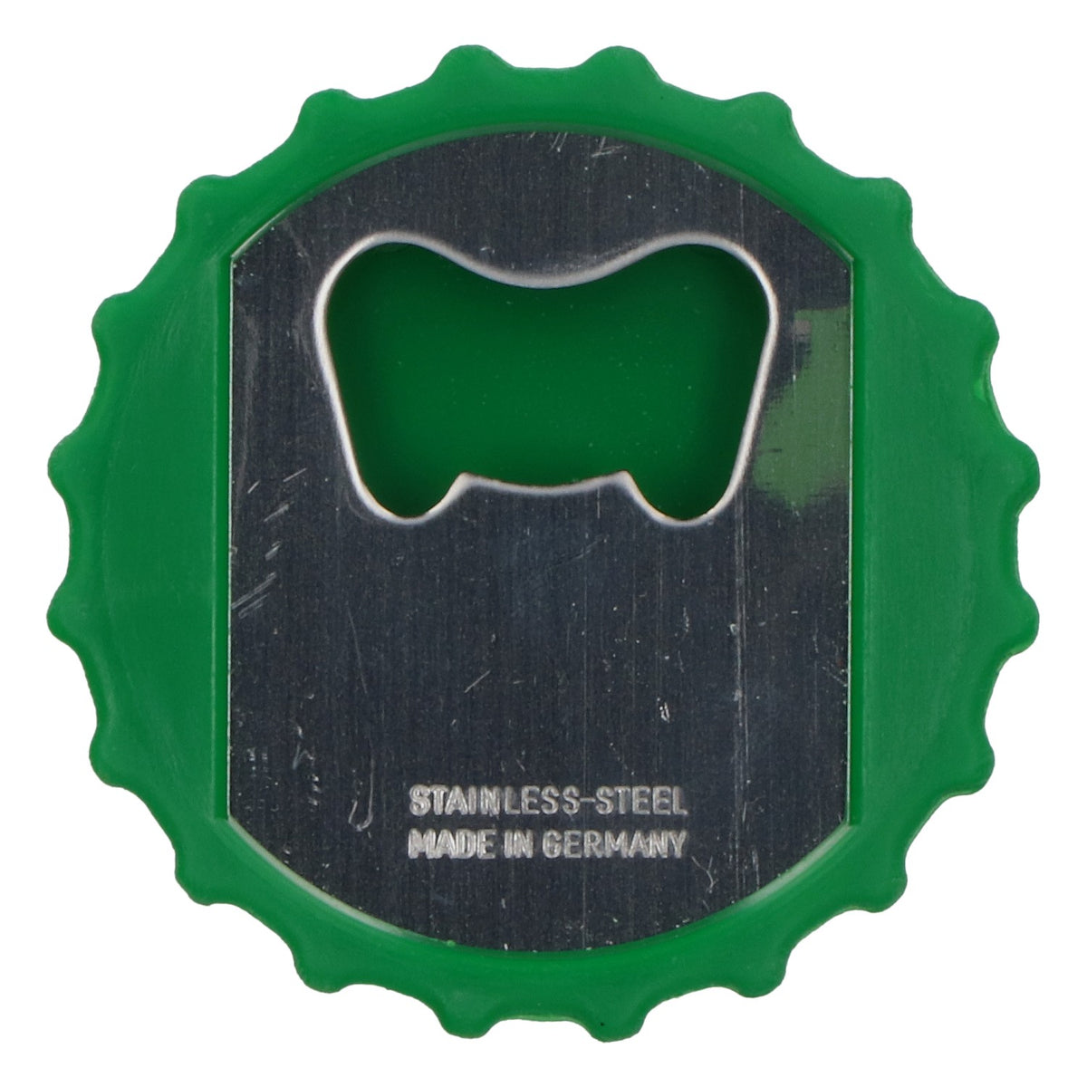 Heineken Bottle Opener, Cap Lifter, Crown Cap, Green, Plastic, Stainless Steel – View 4