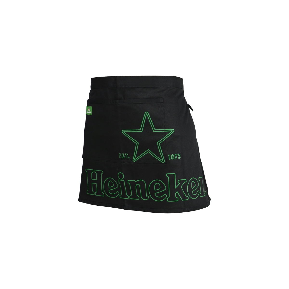 Heineken waiter apron, waist tie, short pocket, service, catering, bar, café – View 2
