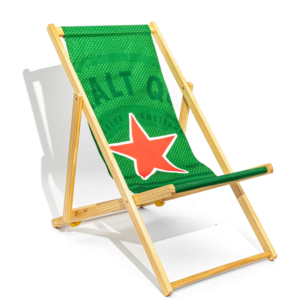 Heineken Deck Chair Lounge Furniture Beach Chair Folding Chair Beach Bar Outdoor Chair