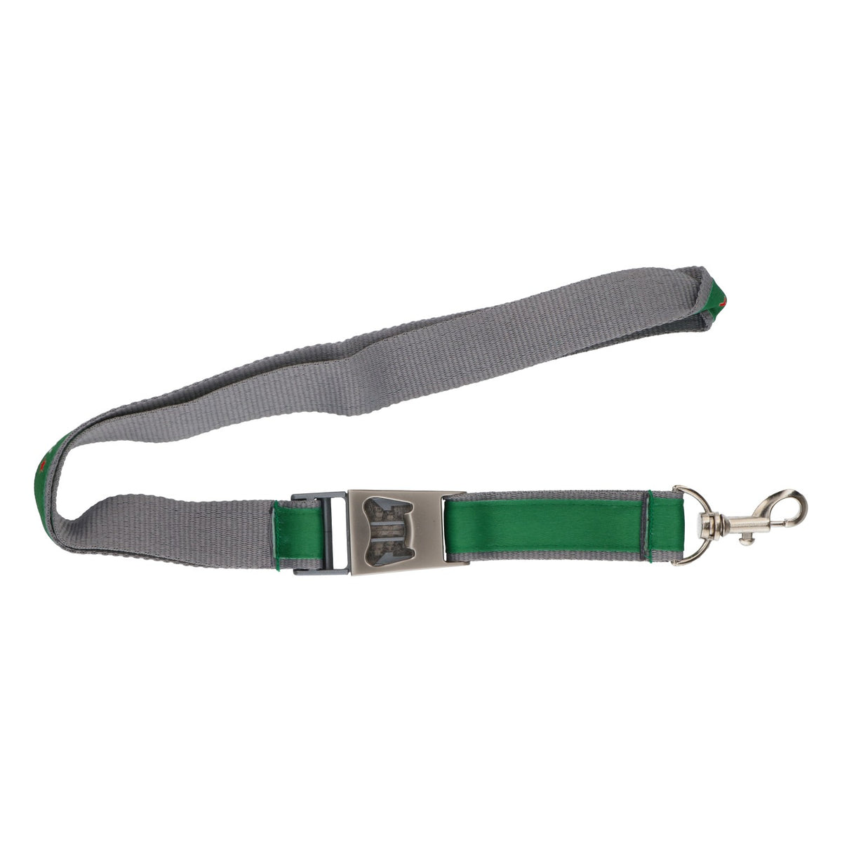 Heineken Lanyard Bottle Opener with Metal Buckle, Green/Gray – View 2