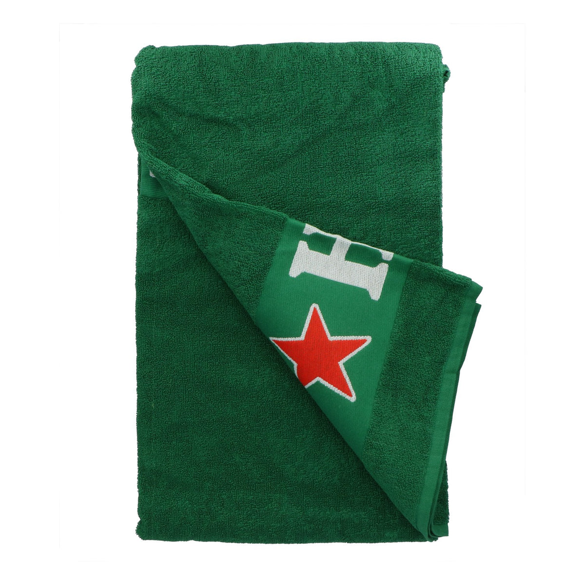 Heineken Beach Towel, 180x100 cm, Green and White, Logo, Cotton – View 3