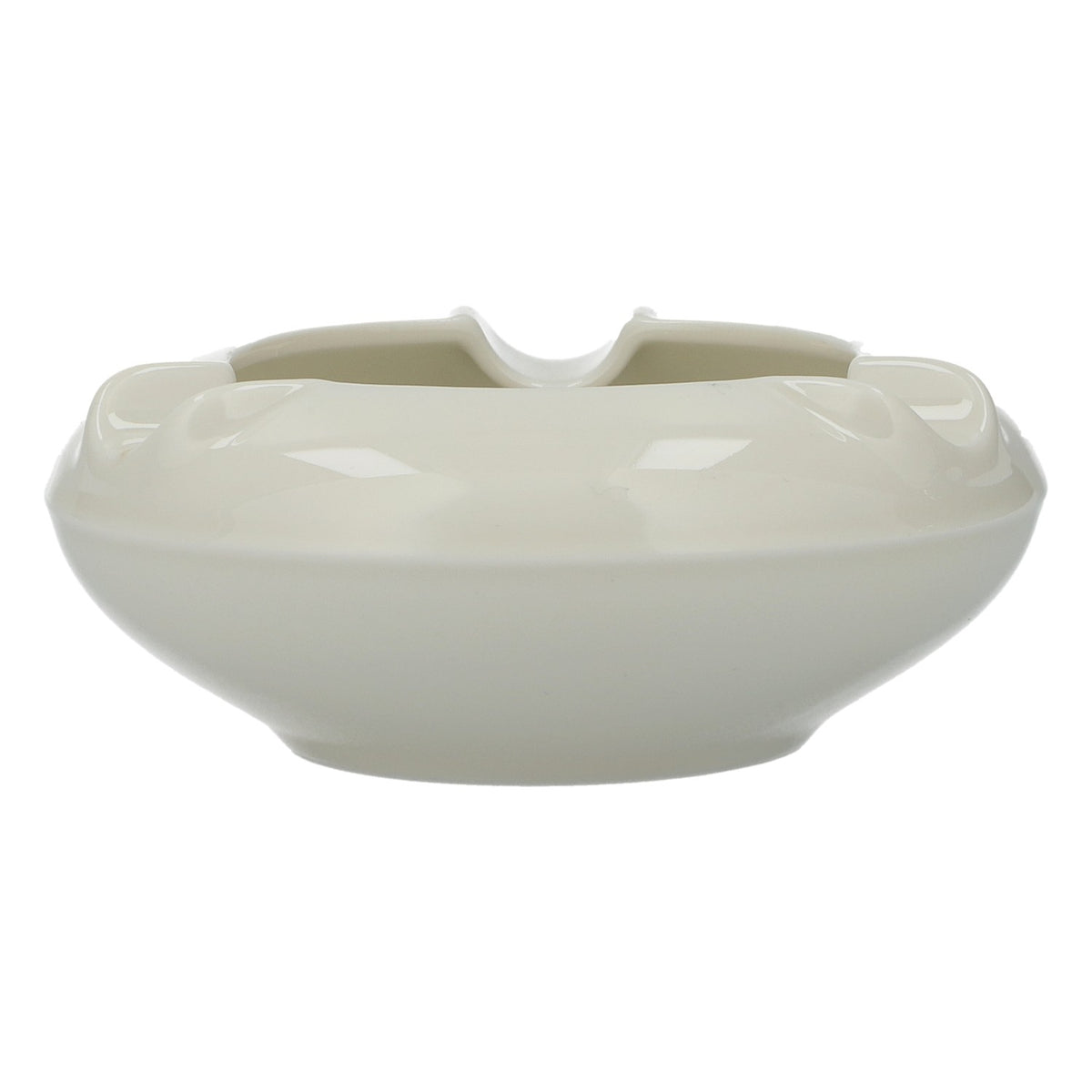 Heinrich Ceramic Ashtray, White: Stylish Design for Home & Bar – View 2